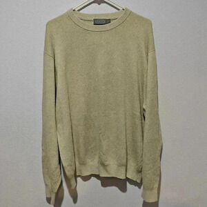 Vintage Sweater Men XXL Green Micro White Stripe Christmas Y2K